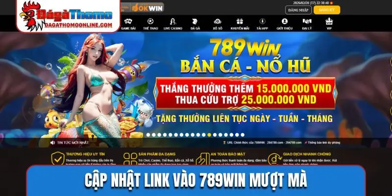 Cập nhật link vào 789WIN mượt mà